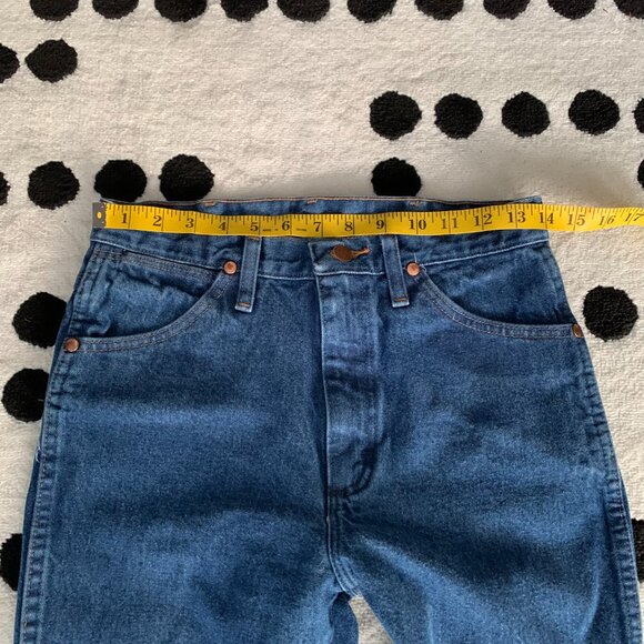 Wrangler Jeans Cowboy Cut Bootcut Mens 28x34 Blue Denim 936PWD Western Rodeo 90s - Picture 10 of 11